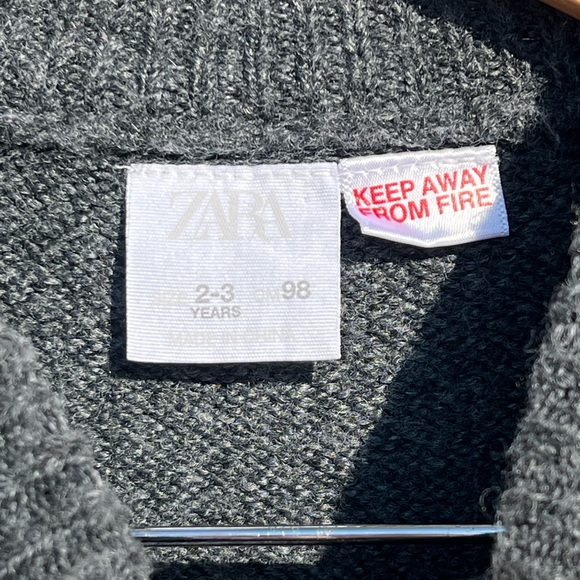 Zara kids girls fuzzy bunny appliqué sweater - Picture 6 of 7